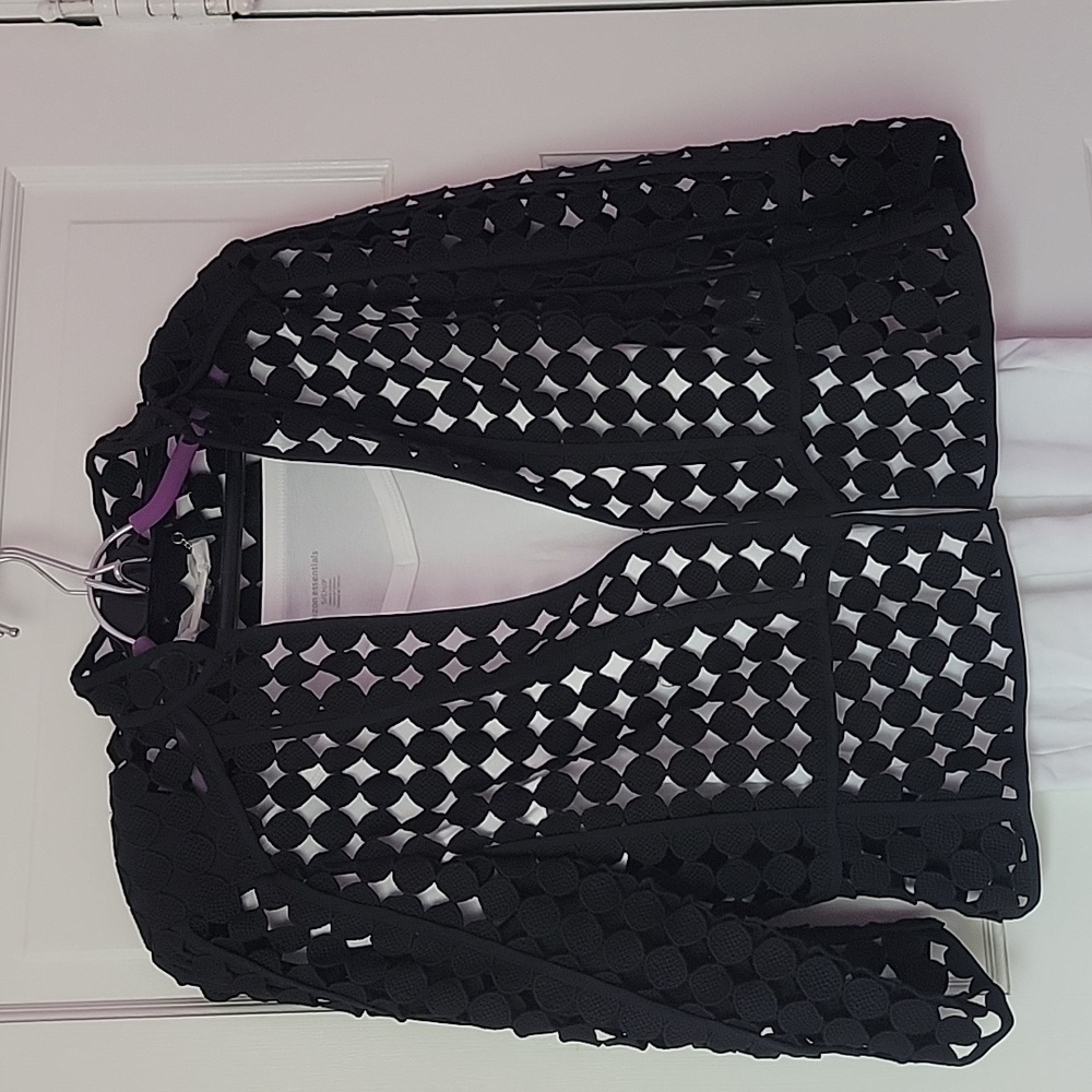 White House Black Market lace business jacket, size 6